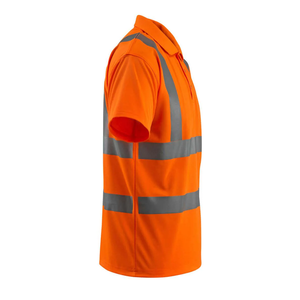 Camiseta de manga corta personalizada para hombre, camiseta de trabajo de seguridad en la construcción, transpirable, de secado rápido, reflectante, de alta visibilidad, 100% algodón tejido - Product Image 3