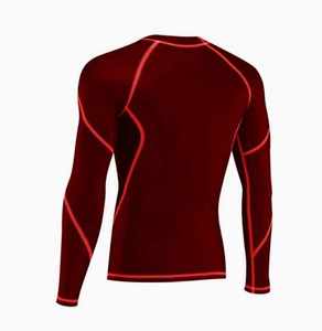 Chemises de gymnastique à compression à manches longues personnalisées BJJ Rash guard MMA sublimé Rash Guard pour hommes - Product Image 4