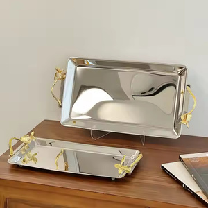 Bandeja de barra de acero elegante minimalista para una presentación elegante de la bebida - Product Image 4