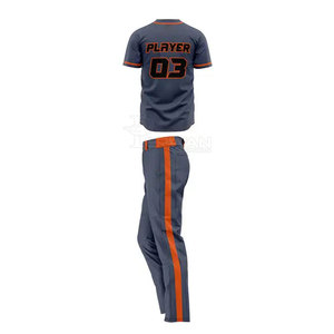 Manches courtes nouveauté vêtements de sport 100% Polyester tissu Baseball uniforme meilleur prix Baseball uniforme - Product Image 3