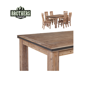 Mesa de comedor de madera maciza de alta calidad a prueba de agua del proveedor de Vietnam-roble/Pino/ACACIA para muebles de hotel y comedor - Product Image 5