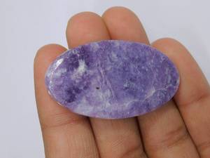 Pierres précieuses de lépidolite naturelle Belles cabochons de lépidolite Cabochons en vrac de lépidolite pour la fabrication de bijoux aux prix de gros - Product Image 5