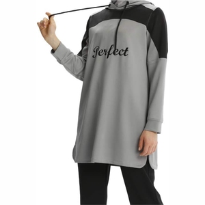 Musulmán de talla grande bordado Blusa de manga larga pantalones de pierna ancha trajes otoño sólido Abaya mujeres conjuntos a juego 2 uds chándales - Product Image 5