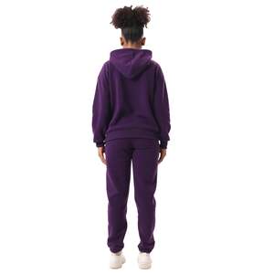 Conjuntos de ropa deportiva de alta calidad para mujer, chándal deportivo de cintura alta para correr, ropa de calle, pantalones de chándal de dos piezas, Sudadera con capucha sólida alta - Product Image 3