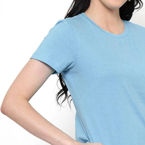 20245, venta al por mayor, camisetas personalizadas para mujer, Camiseta con cuello redondo para mujer, camiseta de alta calidad para mujer, camiseta de manga corta ajustada, nuevo diseño - Product Image 6