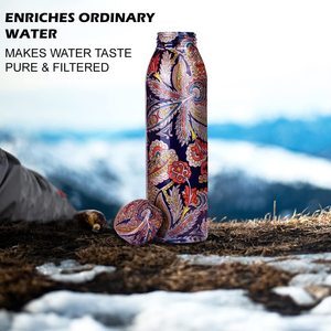 Wholesale Premium Quality Pure Copper <b>Water</b> <b>Bottle</b> With Anti Oxidant Prosperities Provides Health Benefits Custom Prints <b>Metal</b> - Product Image 3