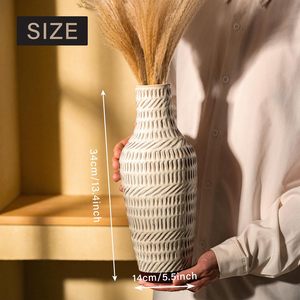 Modern Style Colorful <b>Ceramic</b> Round Wedding Flower Decor <b>Vases</b> Tabletop Porcelain Decor - Product Image 2