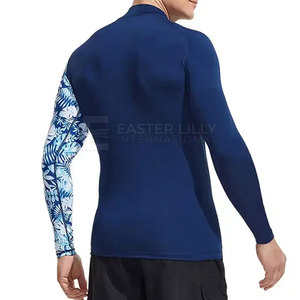 MOQ bajo, precio asequible, alta movilidad y rendimiento mejorados con camiseta de manga larga para hombre para correr y entrenar. - Product Image 4