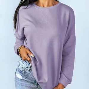 เสื้อสเวตเชิ้ตแนวสตรีทโอเวอร์ไซส์ใส่สบายทรงหลวมใส่สบาย - Product Image 1