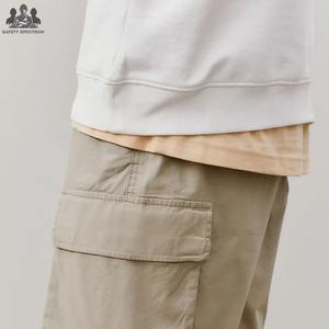Pantalones Cortos Cargo de Algodón 100% para Hombre, Estilo Urbano |   Ropa Casual de Verano Transpirable y de Secado Rápido |   Pedido al por Mayor, Marca Privada, OEM - Product Image 4