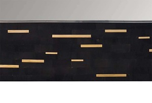 กรอบกระจก MDF ตกแต่งผนังดีไซน์ทันสมัยทำด้วยมือพร้อมแตรธรรมชาติแบบฝังช่างฝีมือสำหรับบ้านห้องนอนหรือห้องนั่งเล่น - Product Image 5