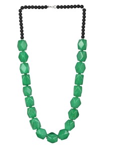 Collier pendentif en résine multicolore pour femmes, fait à la main, style ethnique, modèle volumineux, bijoux de style ange - Product Image 5