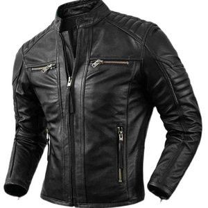 Tout nouveau personnalisé le plus populaire qualité personnalisé hommes veste en cuir Pakistan fabriqué Top qualité moto Offre Spéciale vestes en cuir - Product Image 1