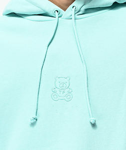 Sweat à Capuche Polaire d'Hiver pour Homme 100% Coton Couleur Pastel Block Pull avec Panneaux Vert Jaune Rose - Product Image 3