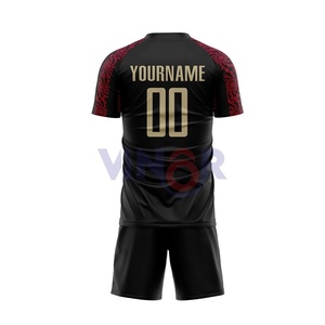 Camisetas de fútbol ligeras de alta calidad con logotipo de equipo personalizado, venta en línea, pantalones cortos sublimados, técnica de impresión, uniforme de fútbol OEM - Product Image 3