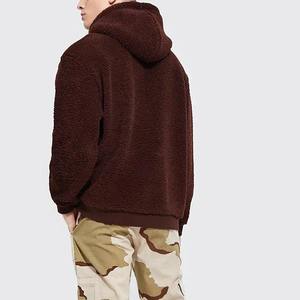 Wholesale New Design <b>Men's</b> <b>Sherpa</b> <b>Hoodies</b> Custom Color With Kangaroo Pockets Fashion Wear <b>Sherpa</b> Sweat Shirts For Adults - Product Image 2