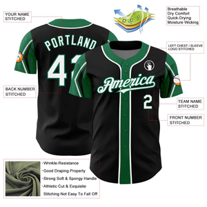 Maillot d'équipe de baseball personnalisé avec bouton complet, broderie personnalisée et tissu durable pour une utilisation durable - Product Image 2