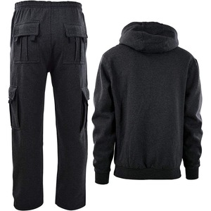 2025 ensemble de survêtement 2 pièces pour hommes pull à capuche et pantalon de survêtement Cargo Jogging survêtement pour hommes - Product Image 2