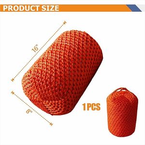 Bouée de protection pour <span class=keywords><strong>bateau</strong></span>, pare-chocs en corde tressée en nylon de qualité marine pour la protection au quai - Matériau en mousse amortissante pour bateaux, yachts, pontons - Product Image 6