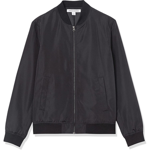 แจ็คเก็ตผู้ชายแบบซิปสองด้านสั่งทำขายส่ง ผ้าแคนวาส โพลีเอสเตอร์ 100% กันน้ำ แห้งเร็ว เหมาะสำหรับฤดูหนาว ทำงาน หรือใส่ลำลอง สีดำ - Product Image 2