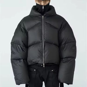 Veste matelassée pour homme de haute qualité, nouvelle, OEM, personnalisée, chaude, hiver, grande taille, fermeture éclair intégrale, veste gonflée, logo personnalisé pour l'extérieur - Product Image 1