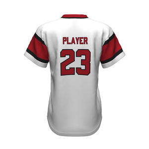 OEM/ODM maillot de baseball à séchage rapide broderie sur mesure col en V à la mode conception vente chaude pas cher taux vêtements de sport semi-ajustés - Product Image 1