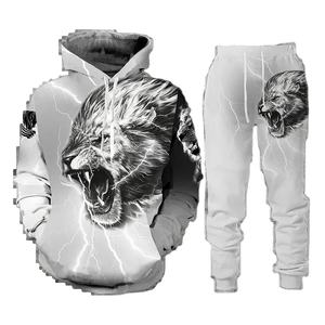 Conjunto Deportivo Personalizado para Hombre, Otoño 2023, 2 Piezas, Corte Regular, Transpirable, Ligero, Pantalones de Algodón, Chaqueta, Informal, Cálido - Product Image 1