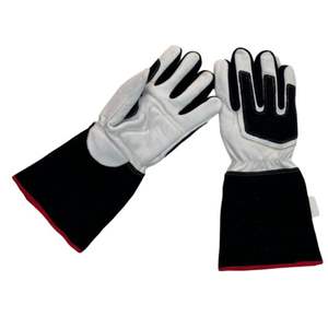 WELDAS Sécurité Travail Protection Soudage Anti Chaleur Cuir de Chèvre Véritable Résistant aux Brûlures Soudage TIG - Product Image 1