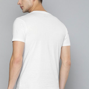 T-shirt à col rond en maille de haute qualité, vêtements décontractés pour hommes, streetwear, écologique, séchage rapide, impression personnalisée, prix de gros - Product Image 2
