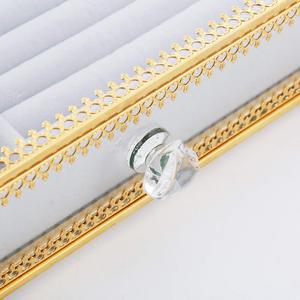 Nouvelle boîte à bijoux décorative en métal faite à la main de meilleure qualité avec verre antique pour la décoration de mariage - Product Image 5