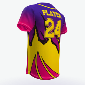 Maillot de baseball personnalisé OEM, uniforme à la vente, sublimation, logo brodé pour le baseball, le softball, taille plus, imprimé - Product Image 3