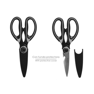 Forbici da Cucina con Lame in Acciaio Inossidabile, Manici Ergonomici in TPR e Fodero Protettivo - Product Image 3