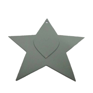 Adorno decorativo de pared de estrella colgante de Metal de hierro de diseño antiguo para el hogar decoración navideña hecha a mano a granel - Product Image 3