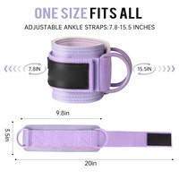 Sangle de cheville à anneau en D réglable, soutien de cheville rembourré personnalisé – Offre Spéciale