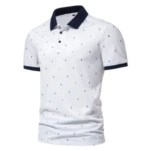 Polos con estampado sencillo para hombre, ropa informal, polos de algodón para hombre, nuevos polos transpirables de verano para hombre - Product Image 3