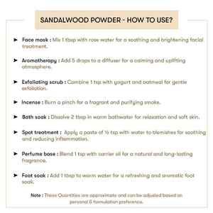 Poudre d'huile essentielle de bois de santal Vedaoils (qualité cosmétique) pour l'aromathérapie et les soins de la peau pour tous types de peau - Product Image 3