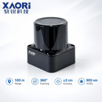 XAORI LDSS-A150K-UA 150m 2D Sensor LiDAR 360 °   Pemindai Laser untuk Navigasi Robot AGV AMR Penghindaran Rintangan SLAM