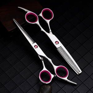 Ciseaux de coupe de cheveux professionnels Offre Spéciale Hitachi ATS-314 acier japonais 440C VG10 damas cisaillement à pointe pointue - Product Image 4