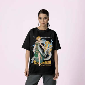 T-shirt en coton Legend of Zelda Princesse et Dragon - Produit promotionnel - Product Image 3