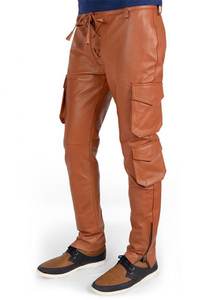 100% pantalon en cuir de Style décontracté à séchage rapide de haute qualité avec motif droit de longueur régulière tissu de qualité supérieure teint en plaine - Product Image 4