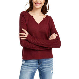 Maglietta a Costine Super Morbida Planet Gold Junior Stile Casual in Rosso Taglia X-Small per la Stagione Autunnale - Product Image 1