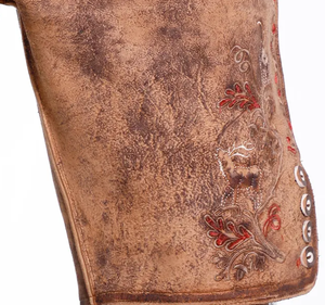 Pantalones cortos Lederhosen alemanes de alta calidad para hombre, disfraz bávaro Oktoberfest marrón antiguo 100%, pantalones de cuero de ante de cabra genuino - Product Image 6