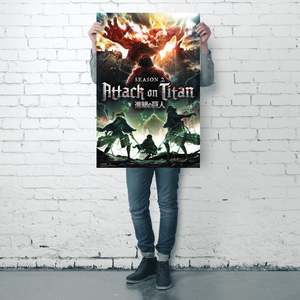 Affiche d'anime Attack on <span class=keywords><strong>Titan</strong></span> - <span class=keywords><strong>Saison</strong></span> <span class=keywords><strong>2</strong></span> - Key Art - Product Image 3