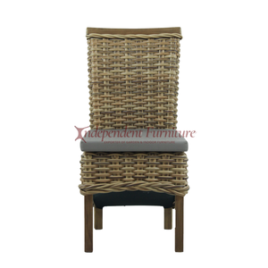 Silla de comedor al aire libre, nuevo artículo al por mayor, marco de madera de teca con ratán sintético, muebles para el hogar, jardín, Patio, Hotel, restaurante, Bar - Product Image 4