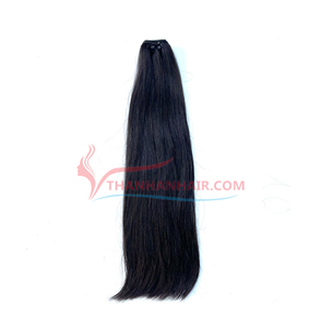 สินค้าขายดี THANH ผมแท้เวอร์จินเวียดนาม 100% แบบ Remy เกรดซุปเปอร์ดับเบิ้ลดรอว์น เย็บด้วยเครื่องแบบดับเบิ้ลเวฟท์ ผมตรงธรรมชาติ คุณภาพสูง น้ำหนัก 100 กรัม - Product Image 5