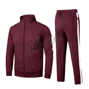 Conjunto de chándal y sudadera de poliéster para hombre de tela suave deportiva de alta calidad OEM, chándales de 2 piezas para correr para hombre - Product Image 4