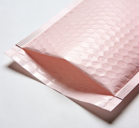 Enveloppe à bulles rose imperméable et antichoc avec fermeture autocollante pour cosmétiques, bijoux, cadeaux, expédition transfrontalière e-commerce