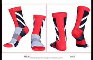 Chaussette de Compression de Sport pour Homme Respirante Genou Haut pour Course à Pied Cyclisme Basketball Imprimé Transfrontalier pour Automne - Product Image 4