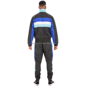 Veste de survêtement en polyester légère et écologique pour hommes de taille plus ensemble de pantalons coupe-vent d'hiver survêtement imprimé - Product Image 4