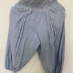 กางเกงลำลองผ้าฝ้ายสไตล์อเมริกันสำหรับผู้หญิง กางเกงโยคะผ้าฝ้ายลายบล็อกพิมพ์ กางเกงโยคะผ้าฝ้ายลายบล็อกพิมพ์ - Product Image 1